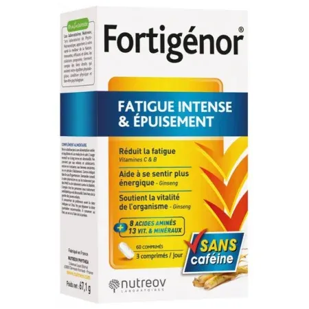 Fortigénor Fatigue Intense & Épuisement 60 comprimés
