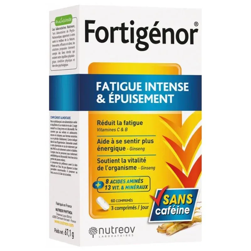 Fortigénor Fatigue Intense & Épuisement 60 comprimés