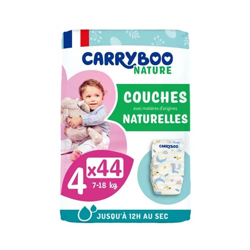 Carryboo Nature Couches Naturelles Taille 4 7-18kg X44 - Univers Pharmacie