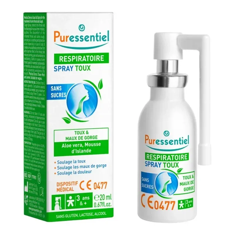 Puressentiel Respiratoire Spray Toux Sans Sucres 20ml - Univers Pharmacie