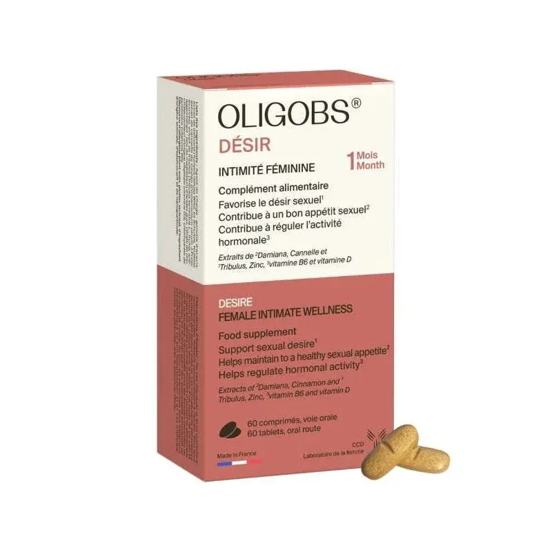 Oligobs Désir Intimité Féminine 60 comprimés - Univers Pharmacie