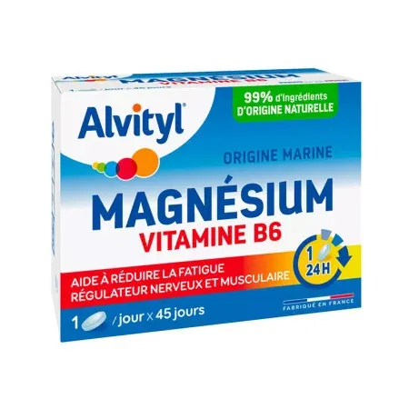 Alvityl Magnésium Vitamine B6 45 comprimés - Univers Pharmacie