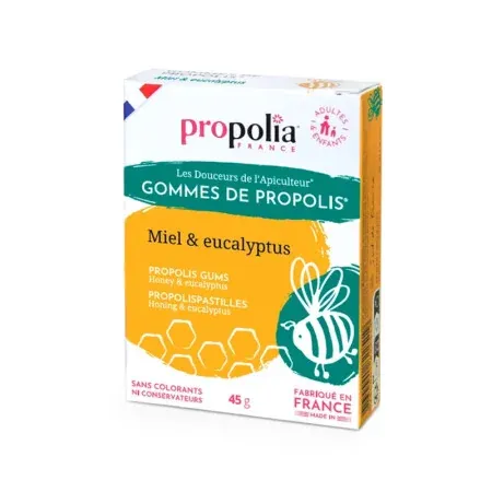 Propolia Gommes de Propolis Miel & Eucalyptus 45g - Univers Pharmacie
