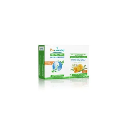 Puressentiel Respiratoire Pastilles Gorge Coeur Liquide 16 pastilles - Univers Pharmacie