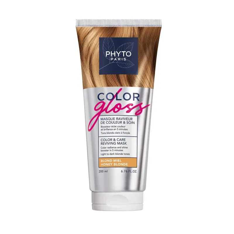 Phyto Color Gloss Masque Raviveur de Couleur & Soin Blond Miel 200ml - Univers Pharmacie