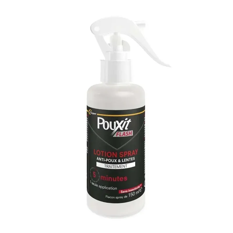 Pouxit Flash Lotion Spray Anti-poux & Lentes 150ml - Univers Pharmacie
