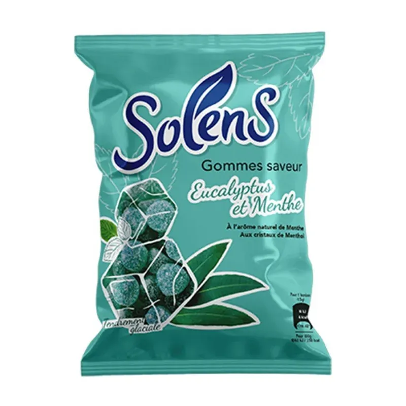 Solens Gommes Saveur Eucalyptus Menthol 100 g  - Univers Pharmacie