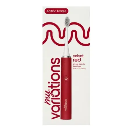 My Variations Brosse à Dents Electrique Sonique Velvet Red - Univers Pharmacie