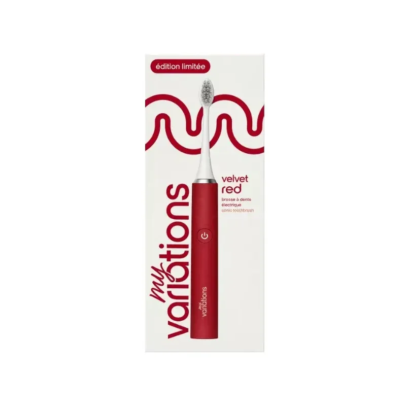 My Variations Brosse à Dents Electrique Sonique Velvet Red - Univers Pharmacie
