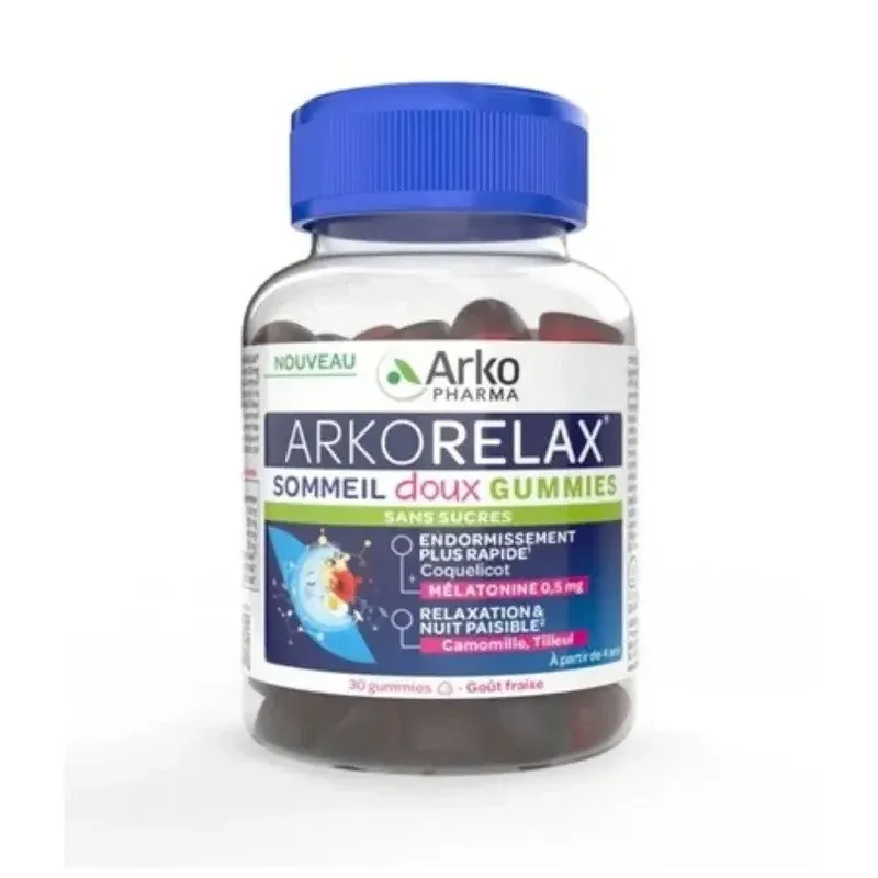 Arkopharma Arkorelax Sommeil Doux Gummies sans sucres 30 Gummies - Univers Pharmacie