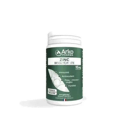 Arkopharma Arkogélules Zinc Bisglycinate 60 gélules  - Univers Pharmacie