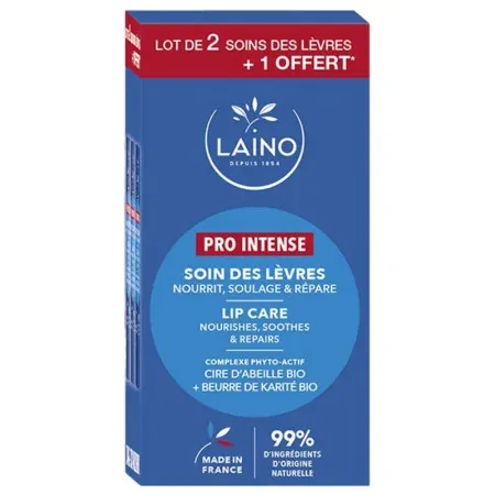 Laino Soin des Lèvres Pro Intense 3X4g - Univers Pharmacie