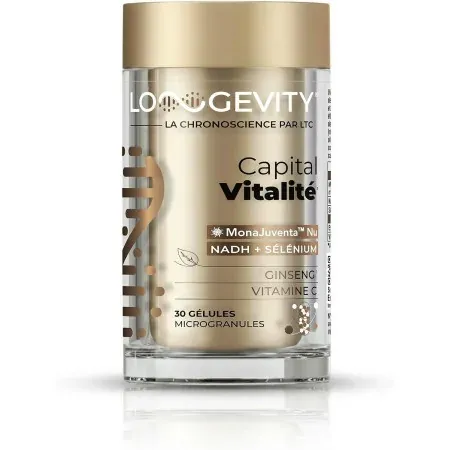 Longevity Capital Vitalité 30 gélules - Univers Pharmacie