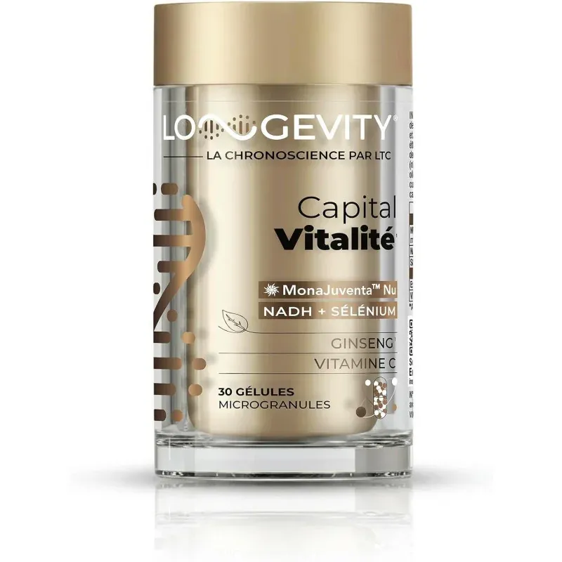 Longevity Capital Vitalité 30 gélules - Univers Pharmacie
