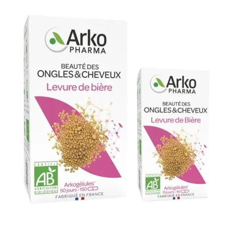Arkopharma Arkogélules Levure de Bière Ongles & Cheveux Bio 150+45 gélules - Univers Pharmacie