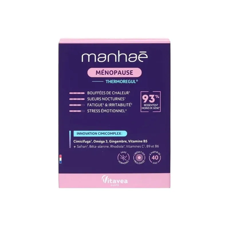 Manhaé Ménopause Thermoregul 120 gélules - Univers Pharmacie