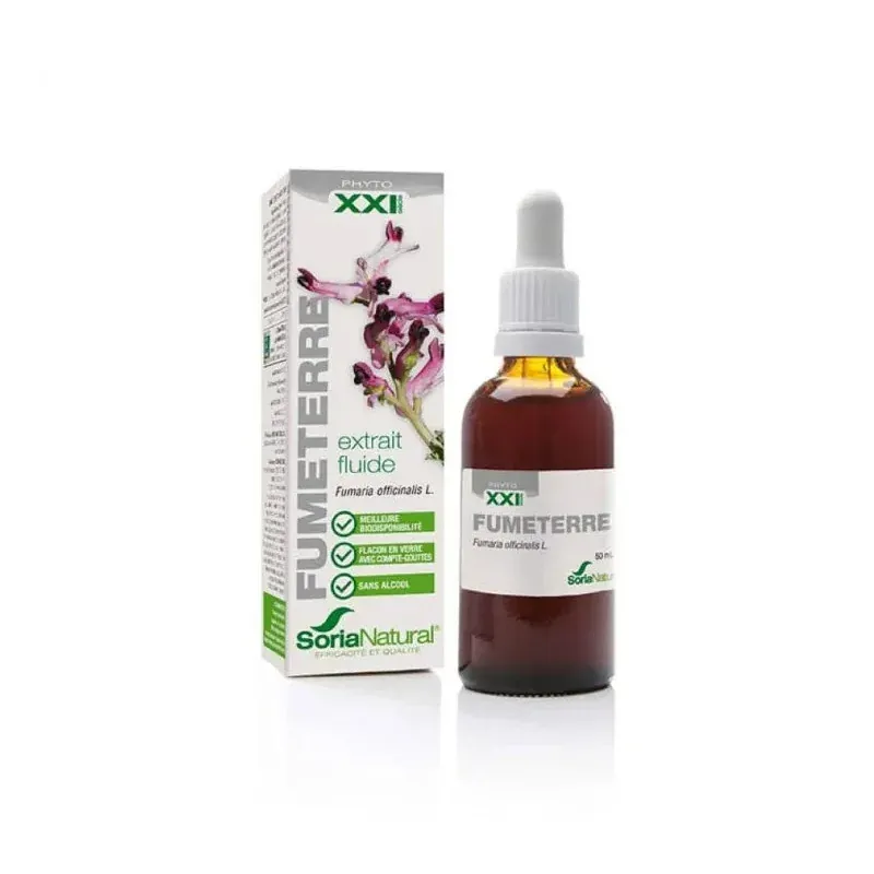SoriaNatural Fumeterre Extrait Fluide 50ml - Univers Pharmacie