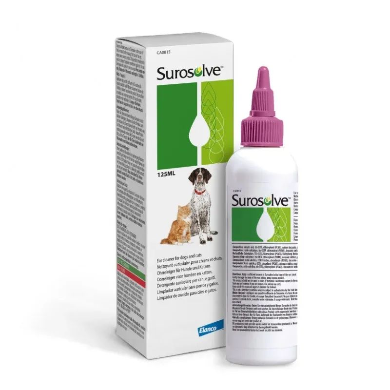 Surosolve Nettoyant Auriculaire Chiens Chats 125ml - Univers Pharmacie
