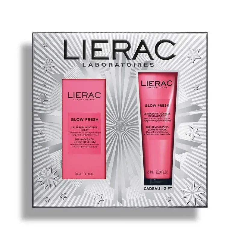 Lierac Coffret Glow Fresh Le Sérum Booster Éclat 30ml + Le Masque Express Revitalisant 75ml - Univers Pharmacie