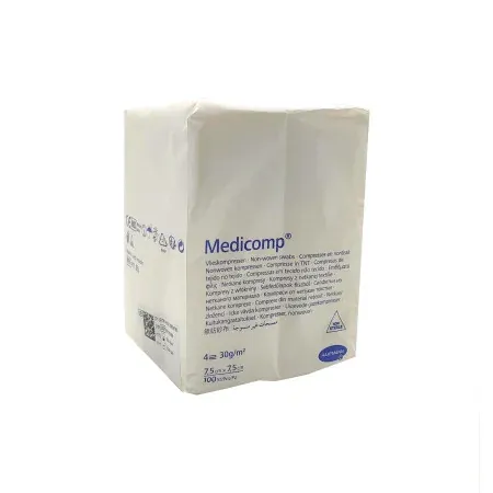 Medicomp Compresses en Nontissé 7,5X7,5cm 100 pièces - Univers Pharmacie