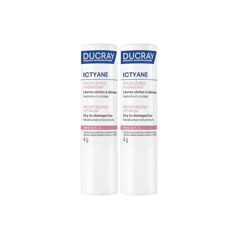 Ducray Ictyane Stick Lèvres Hydratant 2X4g - Univers Pharmacie