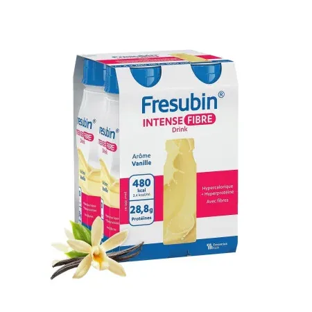 Fresubin Intense Fibre Drink Arôme Vanille 4X200ml - Univers Pharmacie