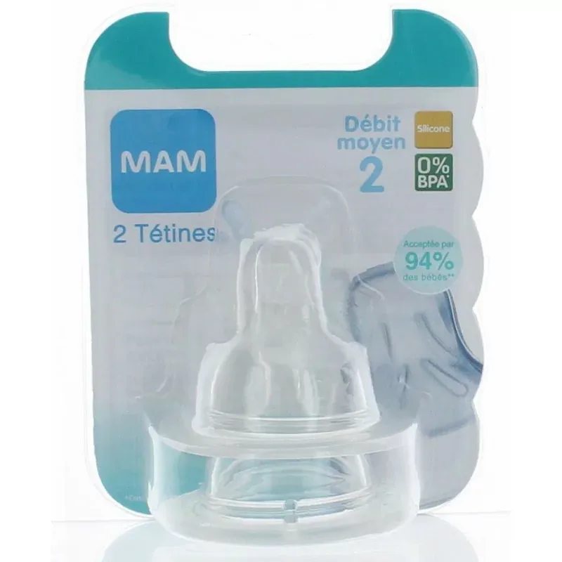 Tétine Anatomique Débit 2 2M+ MAM X2 - Univers Pharmacie
