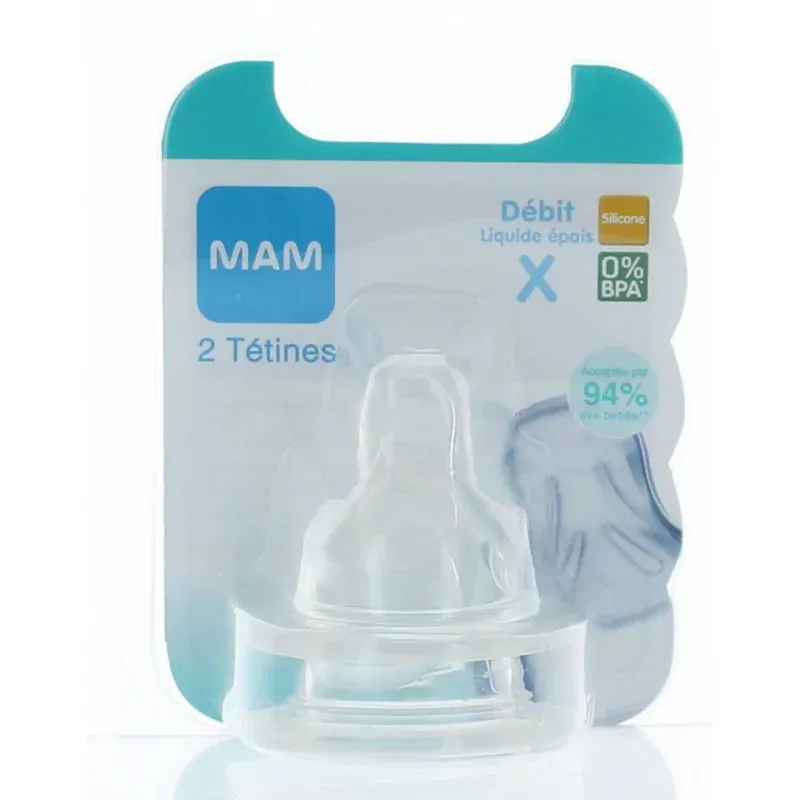 Tétine Anatomique Débit X 6M+ Mam X2 - Univers Pharmacie