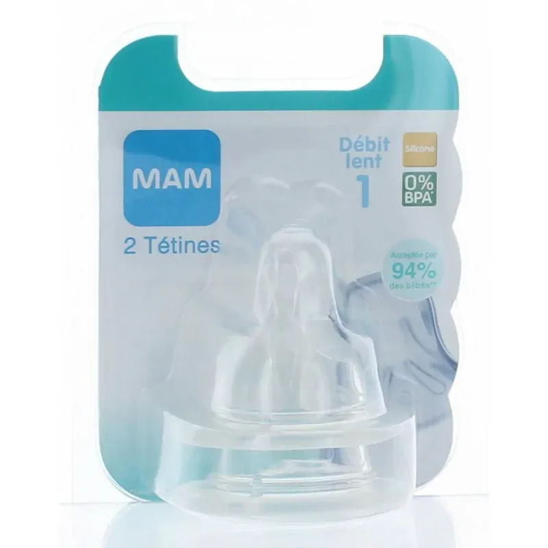 Tétine Anatomique Débit 1 0M+ Mam X2