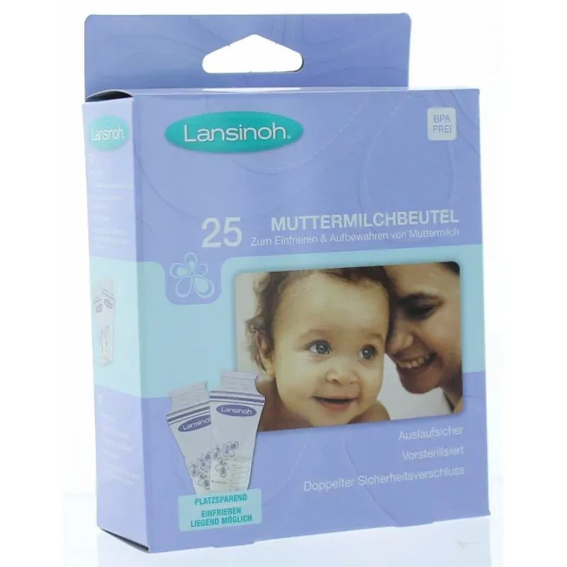Lansinoh Sachets de Conservation de Lait Maternel X25