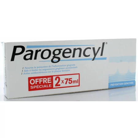 Dentifrice Parogencyl Prévention Gencives 2X75 ml