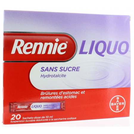 Rennie Liquo sans sucre 20 sachets-dose