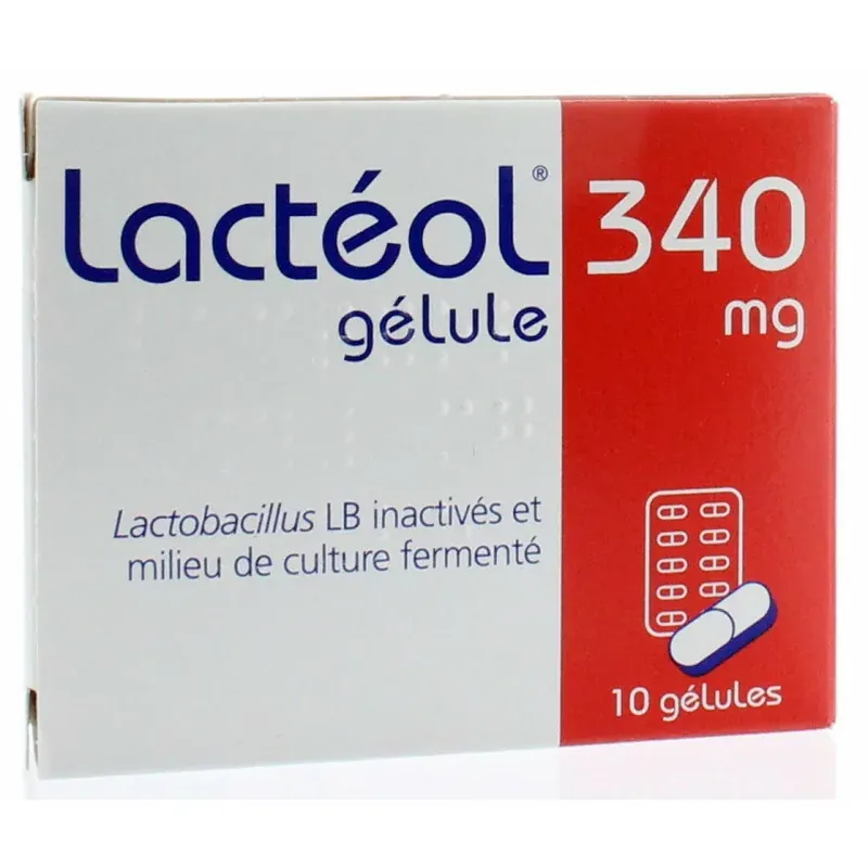 Lactéol 340 mg 10 gélules