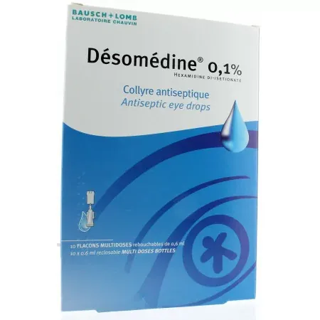 Désomédine 0,1% Collyre Antiseptique 10 unidoses