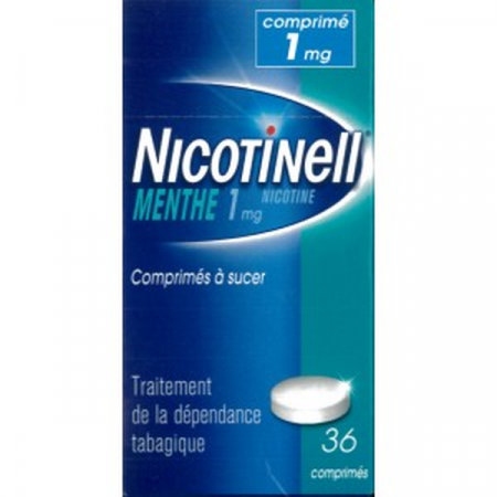 Nicotinell 1mg Menthe 36 comprimés  - Univers Pharmacie