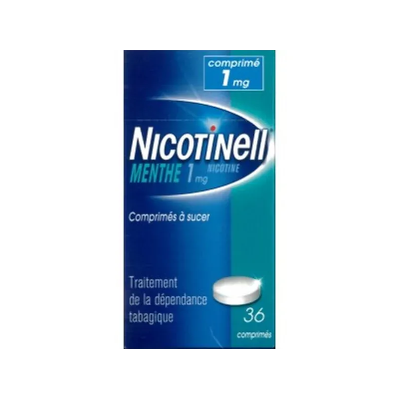 Nicotinell 1mg Menthe 36 comprimés  - Univers Pharmacie