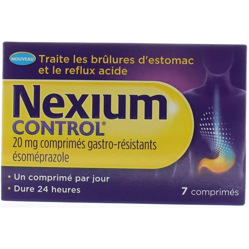 Nexium Control 20 mg 7 comprimés gastro-résistants - Univers Pharmacie