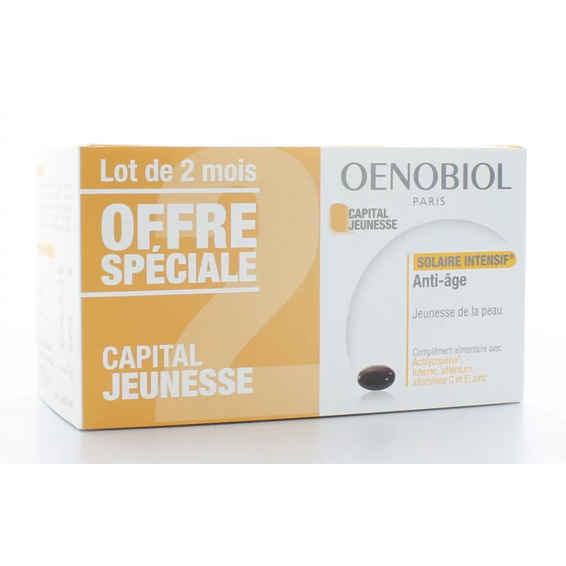 Oenobiol Solaire intensif Capital Jeunesse 2X30 capsules