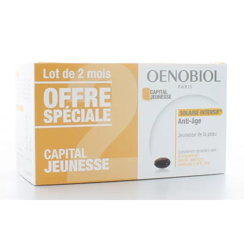 Oenobiol Solaire intensif Capital Jeunesse 2X30 capsules