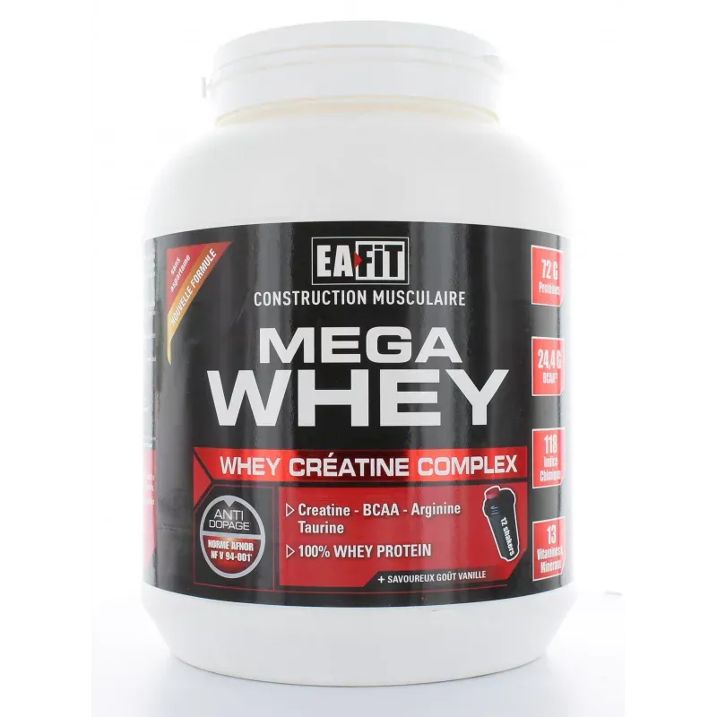 Eafit Mega Whey Saveur Vanille 750g