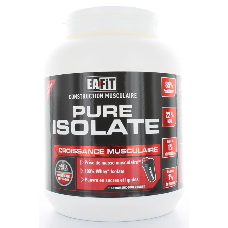 EaFit Pure Isolate Saveur Vanille 750g