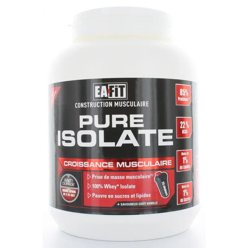 EaFit Pure Isolate Saveur Vanille 750g