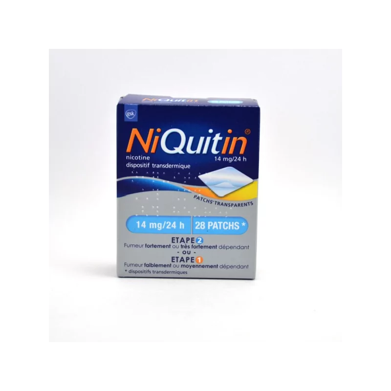 Niquitin 14mg/24h 28 patchs transdermiques - Univers Pharmacie