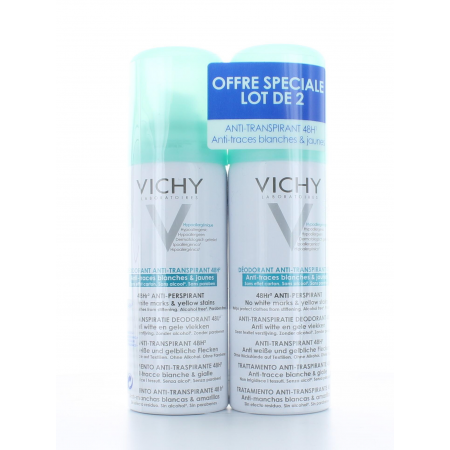 Vichy Déodorant Anti-transpirant 48h 2X125ml - Univers Pharmacie