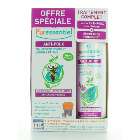 Puressentiel Traitement Anti-poux Lotion + Shampooing - Univers Pharmacie - Univers Pharmacie