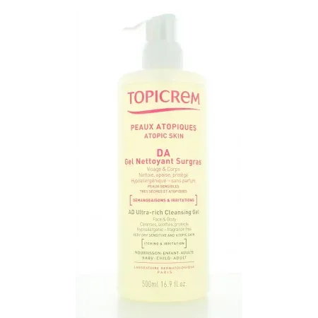 Gel Nettoyant Surgras DA Topicrem 500ml