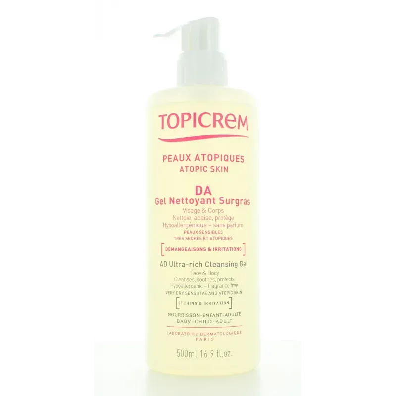 Gel Nettoyant Surgras DA Topicrem 500ml