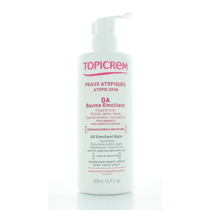 Baume Émollient DA Topicrem 500ml