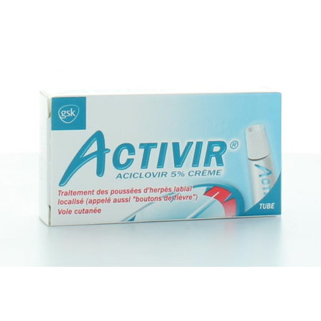 Activir 5% Crème 2g - Univers Pharmacie