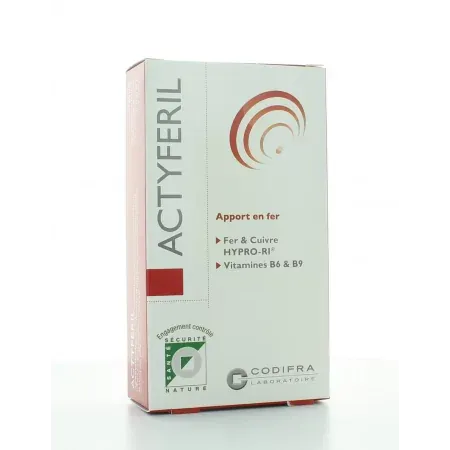 Codifra Actyferil 60 gélules - Univers Pharmacie